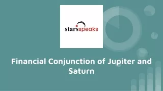 Financial Conjunction of Jupiter and Saturn