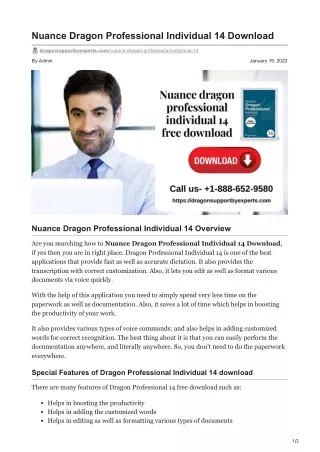 Nuance Dragon Professional Individual 14 Download