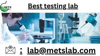 Best testing lab