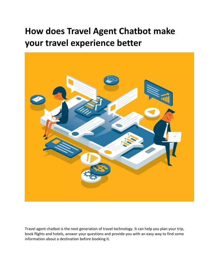 how does travel agent chatbot make your travel