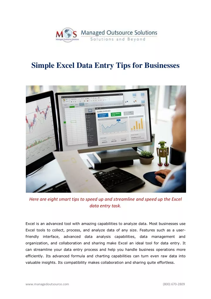 simple excel data entry tips for businesses