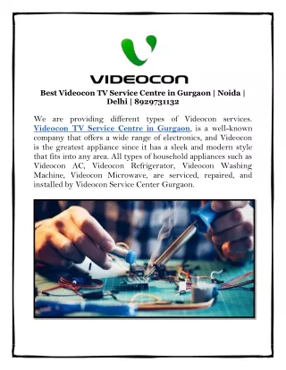 Best Videocon TV Service Centre in Gurgaon