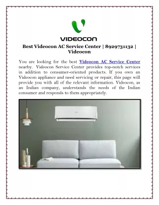 Best Videocon AC Service Center