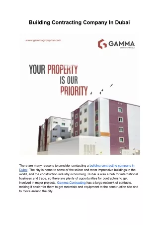 building contracting company in dubai