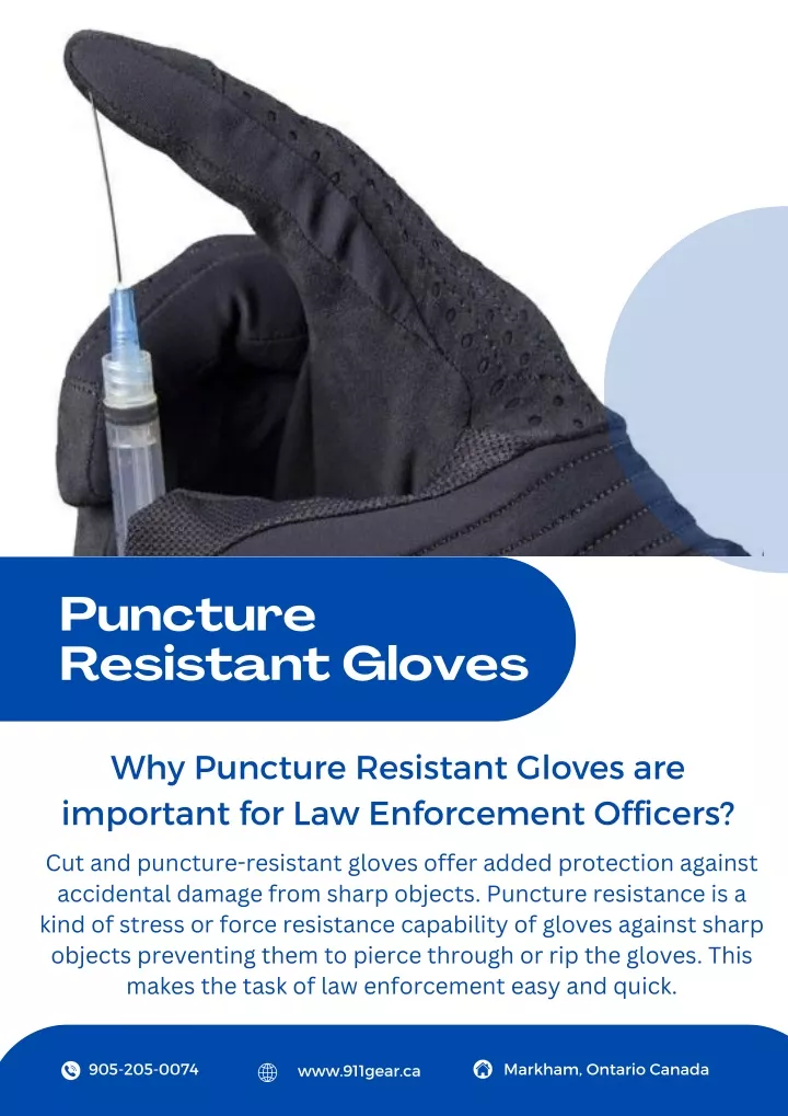 puncture resistant gloves