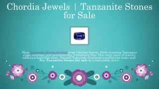 Tanzanite Stones for Sale