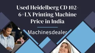 Second hand Heidelberg CD 102-6 LX Printing Machine Supplier