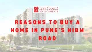 reasons to buy a home i n pune s ni bm road