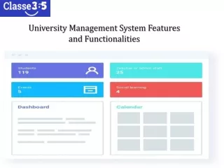 University Management System Features and Functionalities