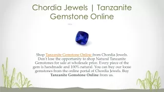 Tanzanite Gemstone Online
