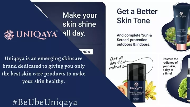 uniqaya is an emerging skincare brand dedicated