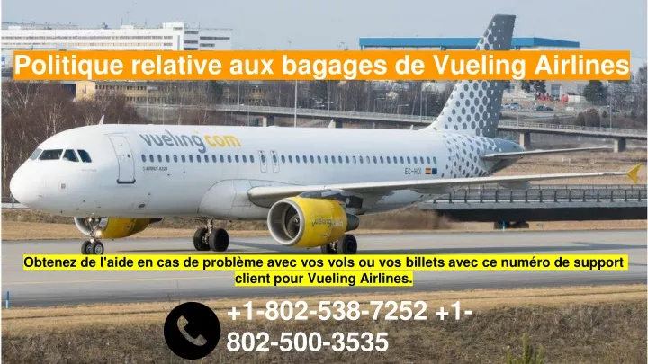 politique relative aux bagages de vueling airlines