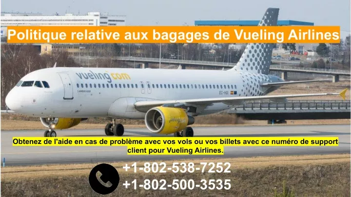 politique relative aux bagages de vueling airlines