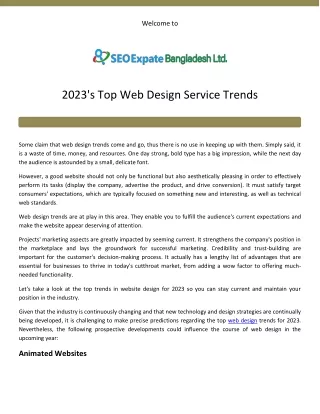 SEO Expate Bangladesh Ltd-Web Designs Service