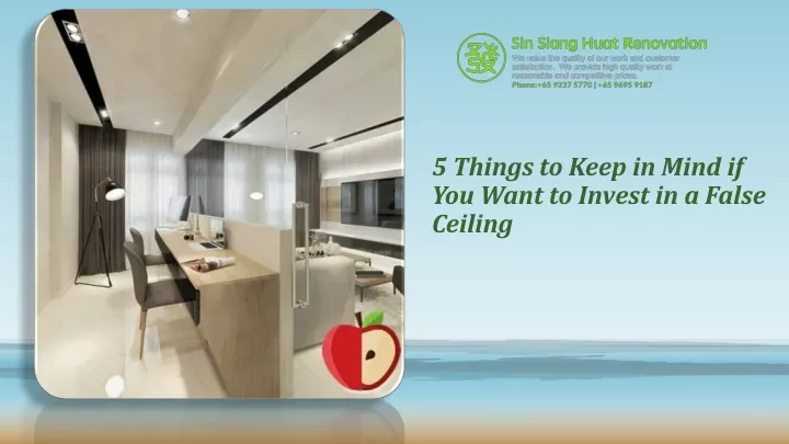 5 things to keep in mind if you want to invest in a false ceiling