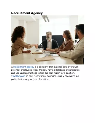 recruitment agency