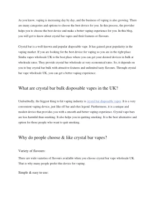 as you know vaping is increasing