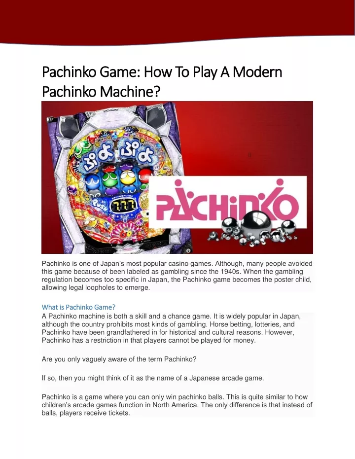 pachinko game how pachinko game how to play