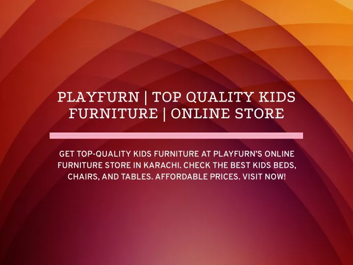 playfurn top quality kids furniture online store