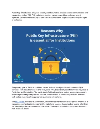 Reasons Why PKI is important for Institutions