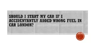Should I start my car if I accidentantly