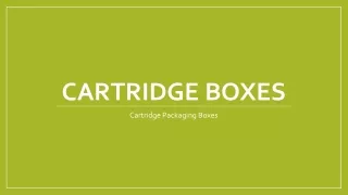 cartridge boxes