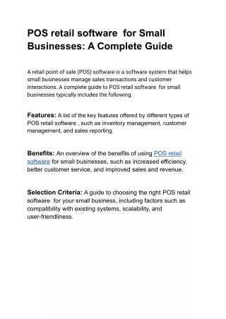 _POS retail Software for Small Businesses_ A Complete Guide