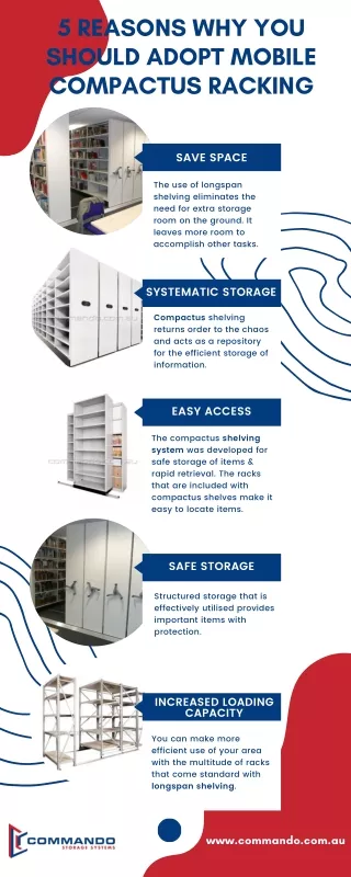 5 Reasons Why You Should Adopt Mobile Compactus Racking