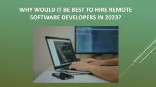 Hire Remote Developers 2023