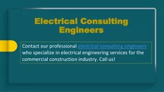 Electrical Consulting Engineers