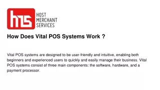how does vital pos systems work