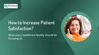 How to Improve patient experience?