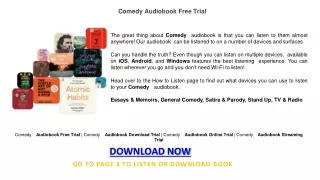 comedy audiobook free trial