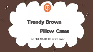 trendy brown pillow cases