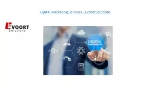 Digital Marketing Services - EvoortSolutions