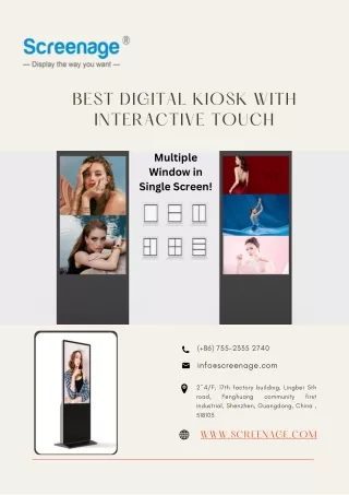 Best Interactive Touch Screen Kiosk Online