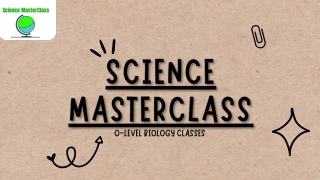 Science Masterclass O-Level Biology Classes