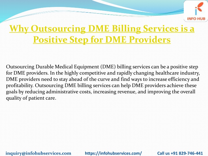 why outsourcing dme billing services