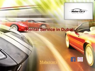 Supercar for Rent in Dubai - Luxury Supercar Rentals