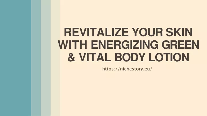 revitalize your skin