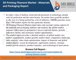 3D Printing Filament Market