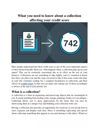 what you need to know about a collection