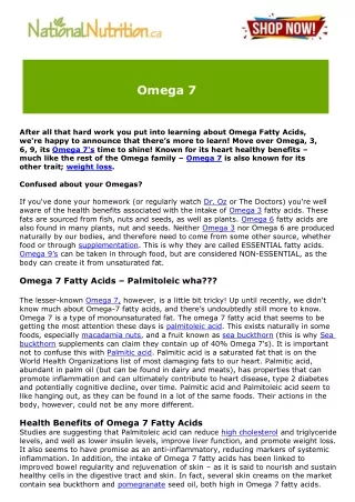 omega 7
