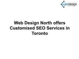 web design north offers customised seo services