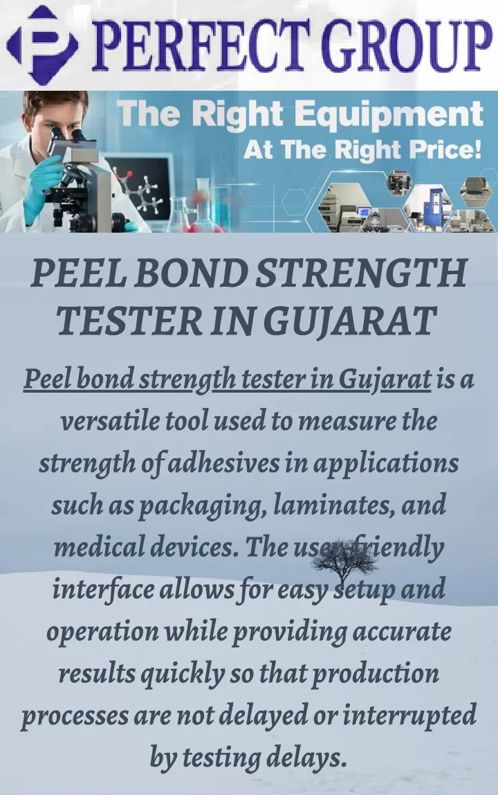 peel bond strength tester in gujarat