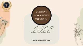 CONTENT MARKETING TRENDS IN