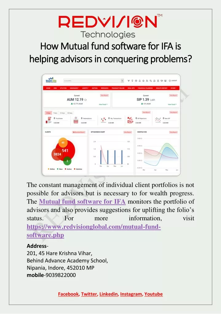 how mutual fund software for ifa is how mutual