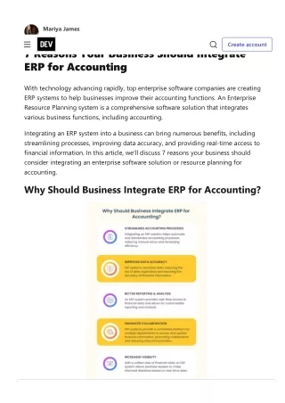 7 Reasons Your Business Should Integrate ERP for Accounting