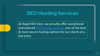 SEO Hosting Services