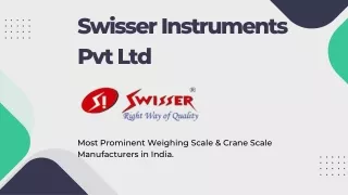 Weighing Scale and Crane Scale Manufacturers in India